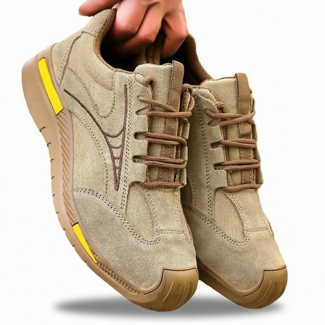 LINSHU 초경량 부드러움 통기성 안전화 낙하물 방지 절연