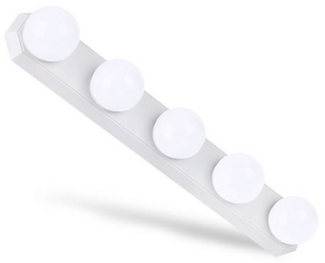 LED 거울 조명 5구, (삼색변환) 주광색+백색+전구색