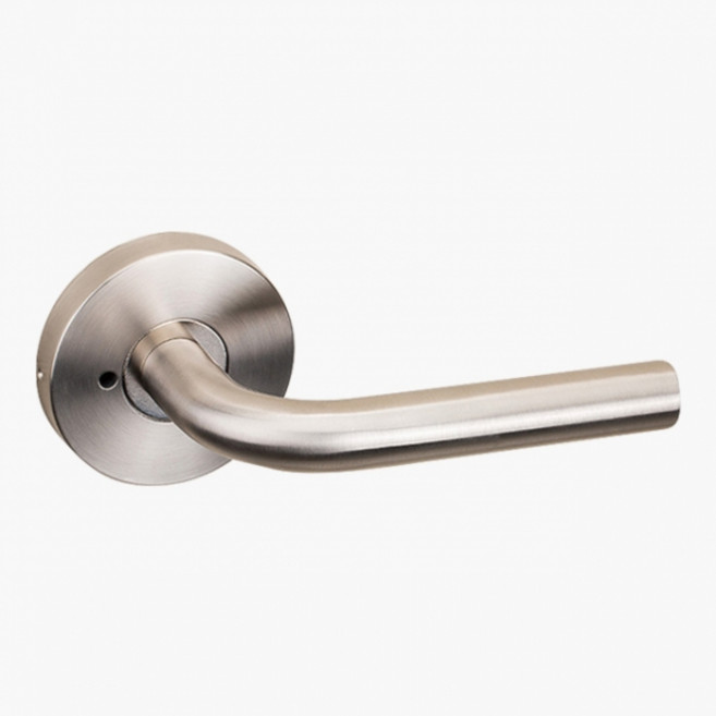 예스코리아 615L SS 스테인리스 방문손잡이 버튼형, 실버, 1개