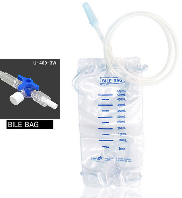 협성 바일백 담즙배액 담즙주머니 400ml (BILEBAG), 협성 바일백U- 400-3W, 1개