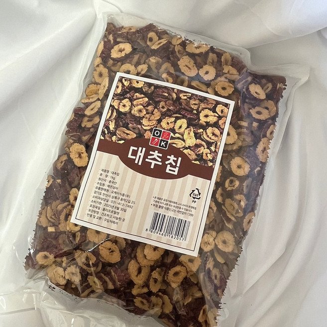 대추칩 바삭한 대추 슬라이스, 1개, 1kg