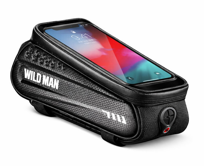 방수 핸드폰 거치대 가방, 블랙, 1개