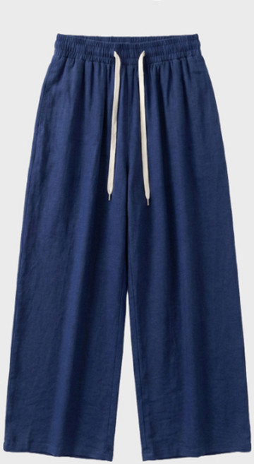 여성 데일리 찰랑쿨 밴딩 와이드팬츠 여름 긴바지