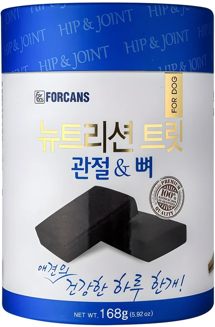 포켄스 강아지 뉴트리션 트릿 영양제, 168g, 뼈/관절강화, 1개 - 쿠팡