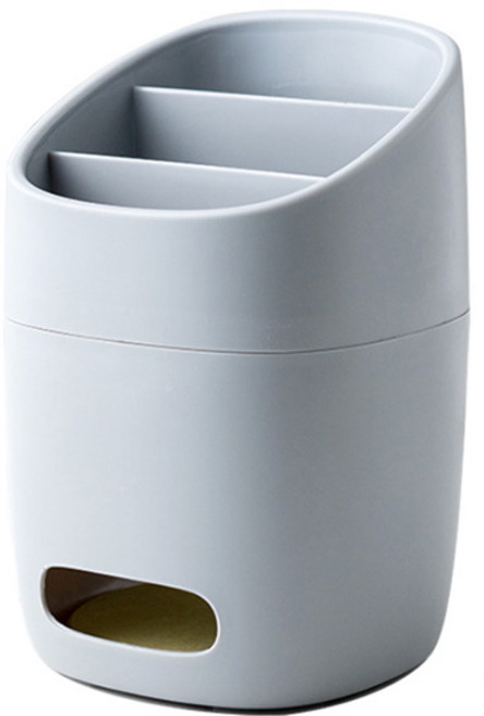 KH 물빠짐 뽀송뽀송 수저통 규조토 받침포함, 규조토수저통 그레이, 1개