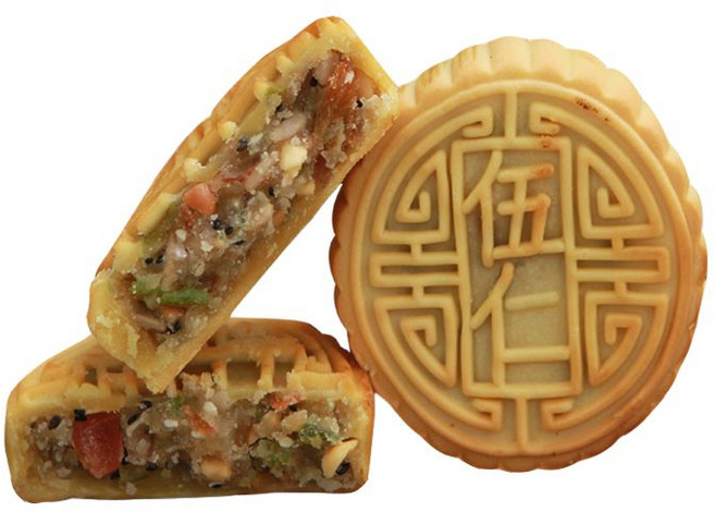 전통 수제 월병 중국식품 고소한 오인월병 선물세트, 48g, 32개