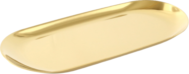 北歐風格金屬托盤 收納盤 置物盤 不鏽鋼 玫瑰金 飾品盤 小托盤, 金色-大