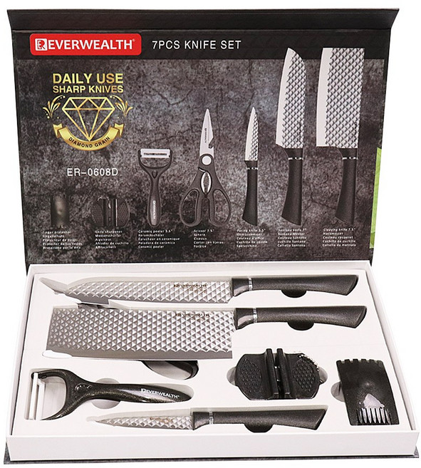 에버리치 에버웰스 칼세트 ER-0608D 7종 주방 부엌칼 식칼 고급, 1개
