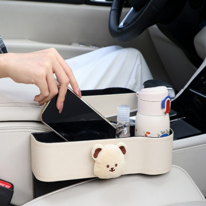 Bunny&kuma 차량용 사이드 틈새 포켓, 02 조수석, 1개