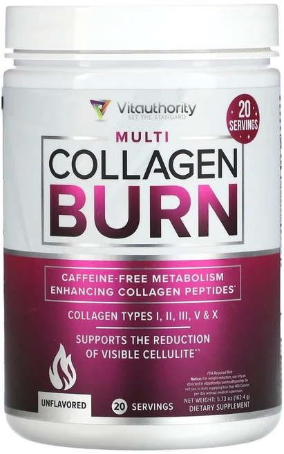 Vitauthority Multi Collagen Burn 무맛 162.4g(5.73oz), VitauthorityMultiCollagenBurn무, 162.4g, 1개 - 쿠팡