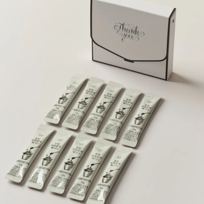 청년답례품 꿀스틱 결혼식 장례식 회사 단체 기업 행사 승진 퇴사 개업, 감사, 1세트