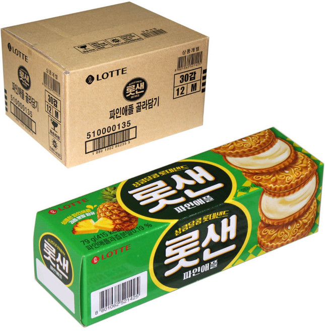 롯데웰푸드 롯데샌드 오리지날, 79g, 30개