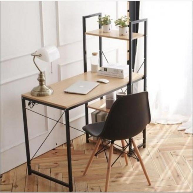 튼튼한 철제 조립식 책상 컴퓨터 가정용 아이방 공부 독서 서재 보조 코너 책상 세트, 이지심플 컴퓨터책상 100(화이트), 이지심플 컴퓨터책상 100(화이트)