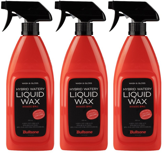 불스원 슈퍼샤인 레자왁스 600ml 3개