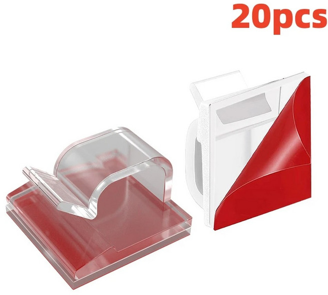 케이블 정리함 클립 관리 와이어 관리자 코드 거치대 USB 충전 데이터 라인 보빈 와인더 벽걸이 후크