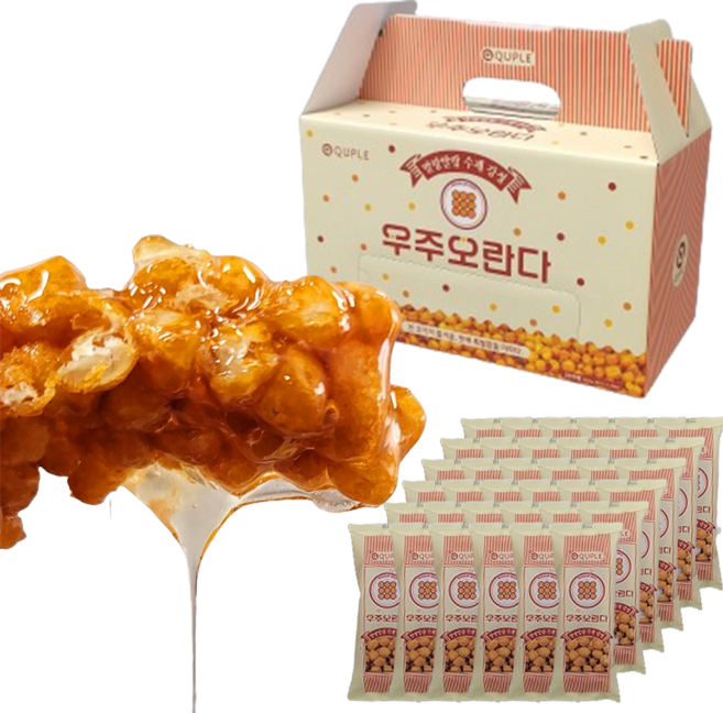 우주오란다 말랑말랑 플레인 강정, 30g, 36개