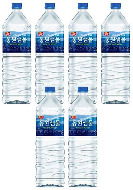 동원샘물 먹는샘물 2L 지하심층수 6개