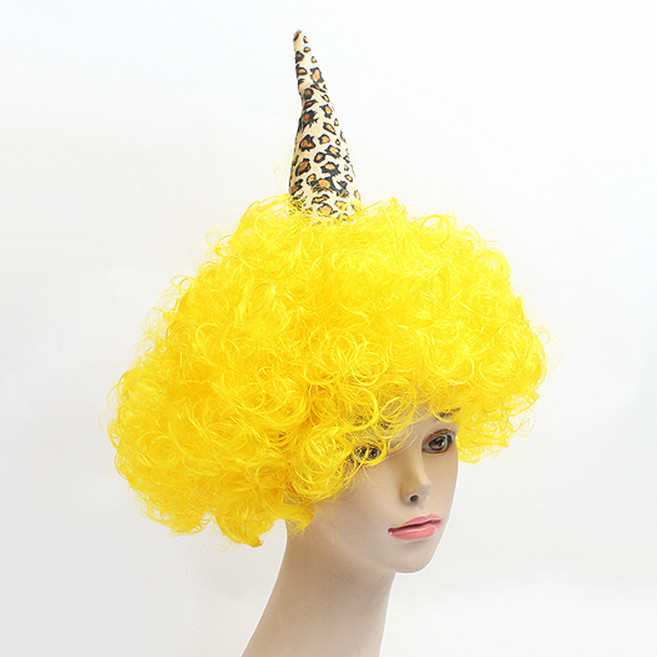 도깨비뿔 가발 장기자랑 연극 발표회 노래방 (2색상), 옐로우