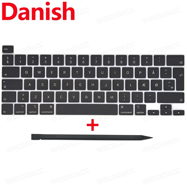 A2141 A2289 A2251 키보드 키 키캡 Macbook Pro Retina 13 "15" 16 "키캡 미국 영국 러시아어 스페인 프랑