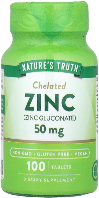 Nature's Truth 킬레이트화 아연 50mg 100정 Truth (네이처스 트루스), 1개 - 쿠팡