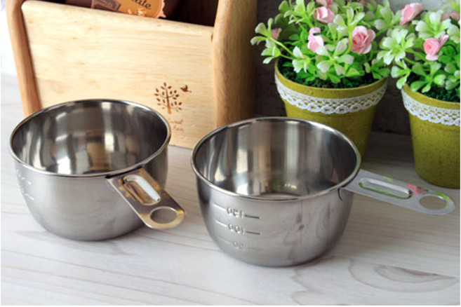 일본 미넥스 스텐 계량컵 (스테인리스 요리컵 제빵컵), 200ml, 1개, one color