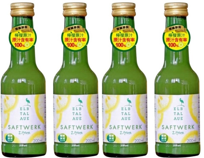 SAFTWERK 西西里純檸檬原汁 200ml (4瓶組) 非濃縮 無添加, 4個