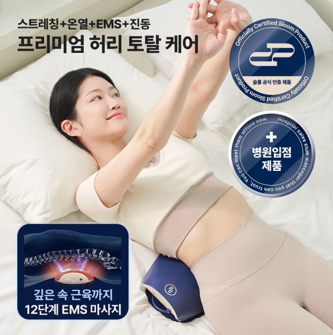 [슬룸 정품] 슬룸 허리편한케어 V2, 1개, SL25EQ01