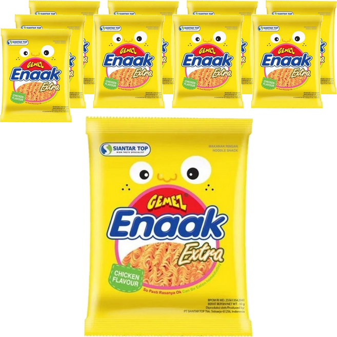 게메즈 에낙 라면 과자, 30g, 10개