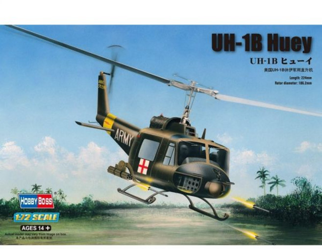 취미 보스 UH1B 휴이 헬리콥터 모델 빌드 키트, 취미 보스 UH-1B 휴이 헬리콥터 모델 빌드 키트, 1개