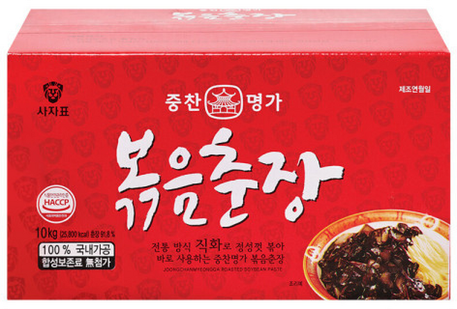 사자표중찬명가 볶음춘장, 1개, 10kg
