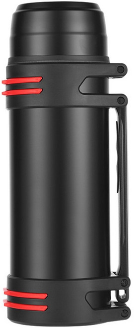 대용량 자동차 병 컵 단열 야외 스포츠 온수 컵 스테인레스 스틸 진공 여행 컵 2000ml, 2000ml, 표시된 대로