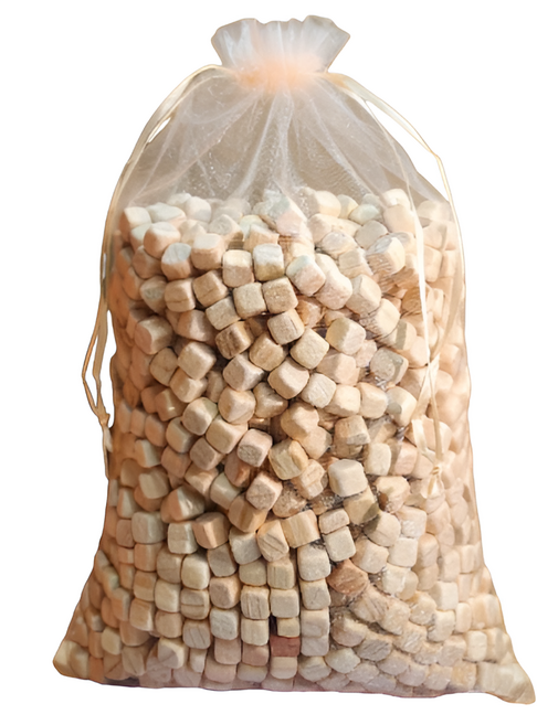 편백나무 큐브 우드 칩 800g + 소분용 방향주머니 20개, 1개