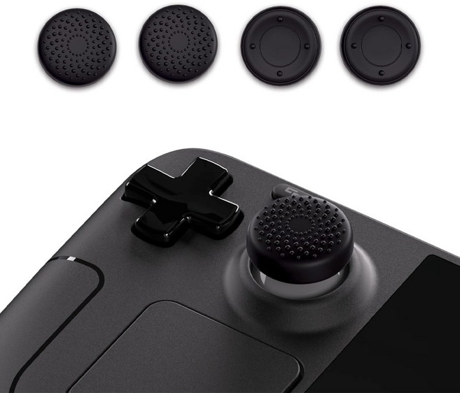 스팀덱 스틱커버 PlayVital 프로썸 ROG Ally 호환, 블랙(YFSDM003), 1개, 블랙, YFSDM003