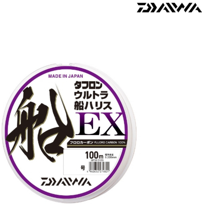 다이와 울트라 선하리스 쇼크리더 EX 100m 카본 라인, 3.5호 퍼플 [4550133176104]