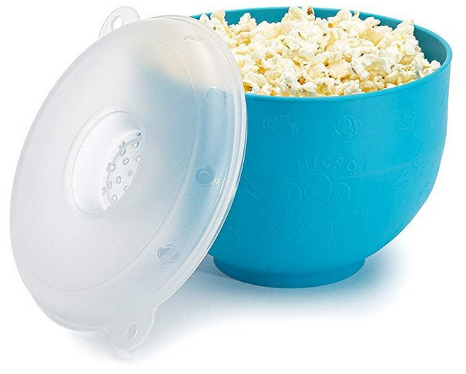 Goodful 실리콘 팝콘 메이커 레드 전자레인지 사용 가능 111109, 블루