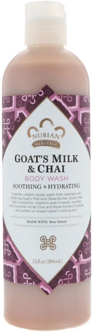 Nubian Heritage 바디 워시 염소 우유 함유 13 fl oz (384 ml) 2팩 - 쿠팡