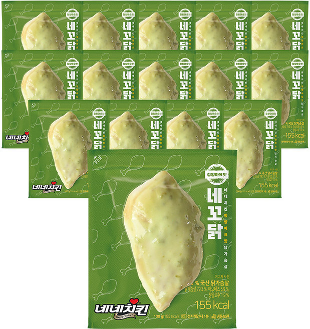 네네치킨 네꼬닭 소스 닭가슴살 청양마요맛, 35개, 100g