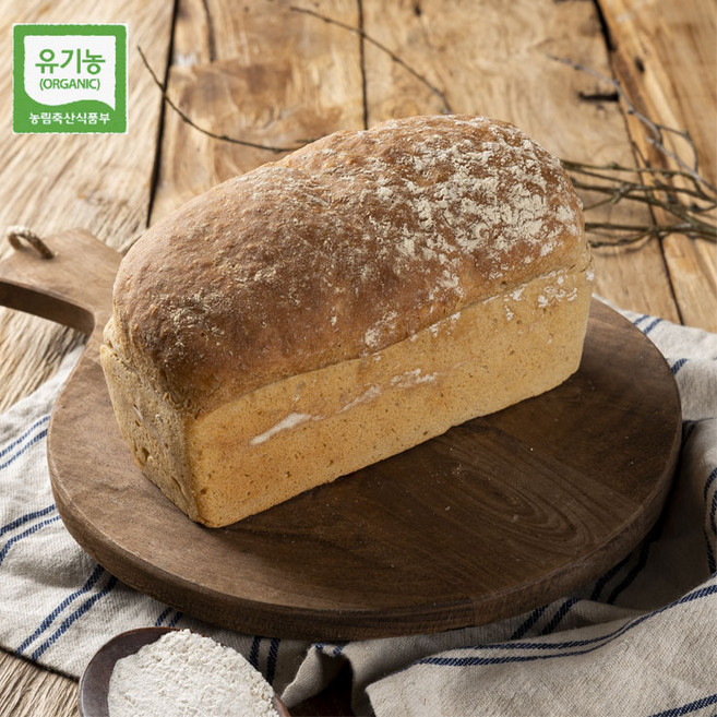 도현당 유기농무설탕우리밀순수씨눈100%통밀비건빵550g 100%천연효모, 450g, 1개