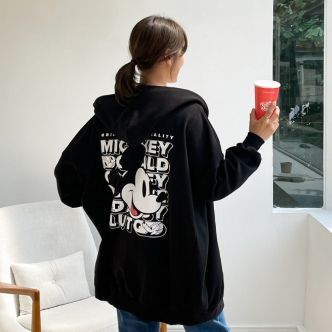 백포인트 미키 헤비 후드집업