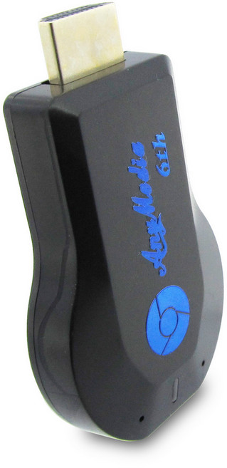AnyMedia全自動免切換HDMI無線影音鏡像器(六代夢幻藍), 1套, 黑