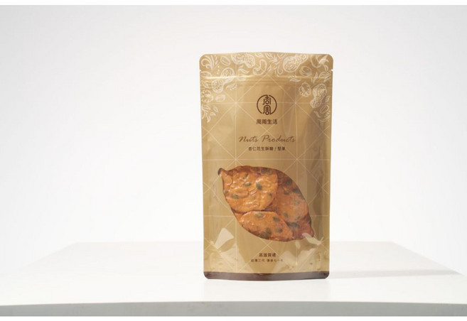 周周生活 杏仁南瓜瓦片 香酥薄脆雙堅果手工餅乾 下午茶點心/伴手禮推薦, 3包200g