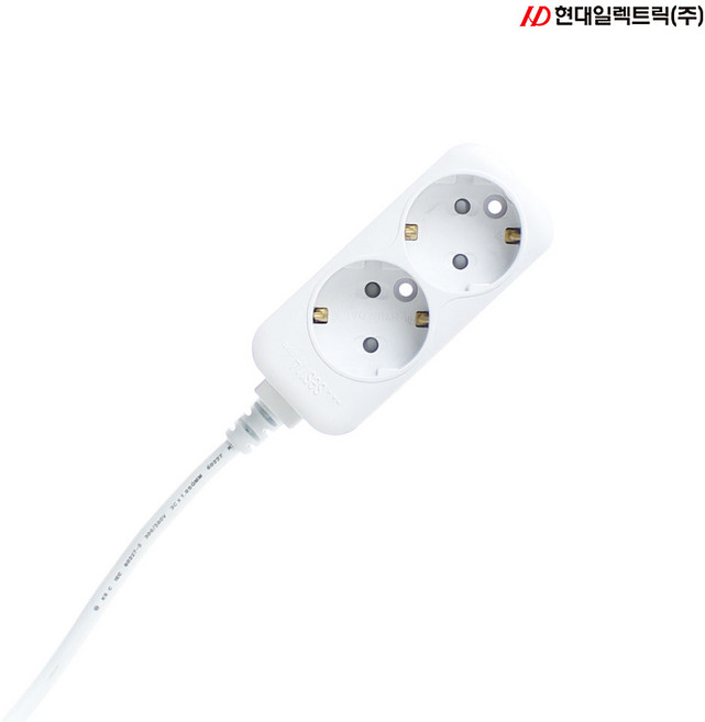 타로시 국산 멀티탭 멀티코드 콘센트 2구 일반, 1개, 백색, 10m