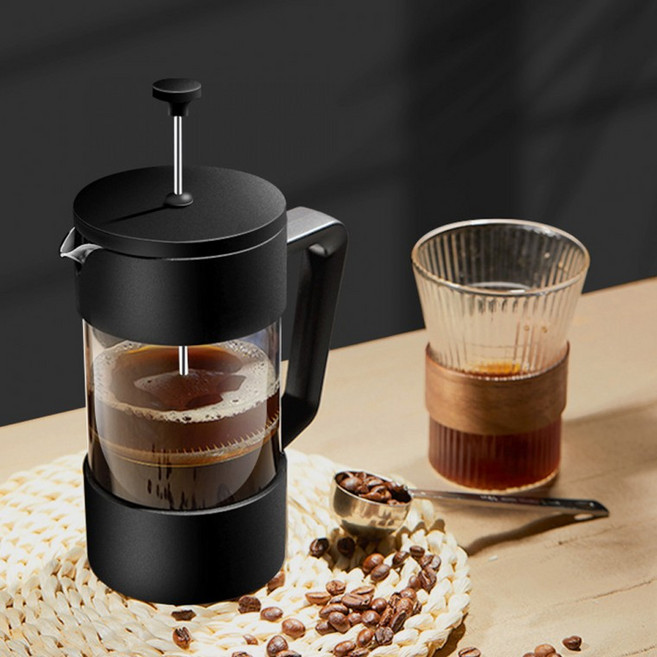 커피콩 프렌치프레스(350ml) 우유거품 커피추출 티메이커