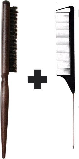 소소템 돈모 헤어 브러쉬 기본형, 1개, 우드 돈모+꼬리빗