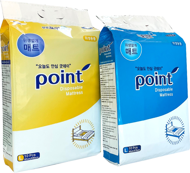 안심포인트 위생매트 깔개 소변패드 60x75 60x80 1팩10매, 10개입, 1개