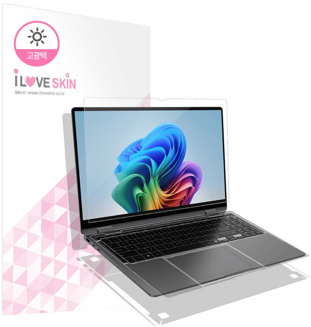 갤럭시북5 프로 360 16인치 고광택 액정+외부보호필름 2세트 NT960QHA, 1개