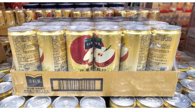 美粒果 零加糖蘋果蘇打 無加糖清爽無負擔, 24個, 330ml