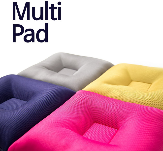 신앙촌 광석 건강 멀티패드 네이비 방석 쿠션 베개 한번에 본사직영, 네이비블루, 1개