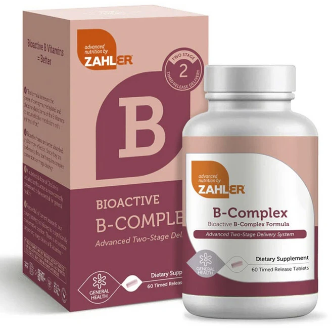 잘러 바이오액티브 B-콤플렉스 포뮬러 타임 릴리즈 타블렛, 1개, 60정 - 쿠팡