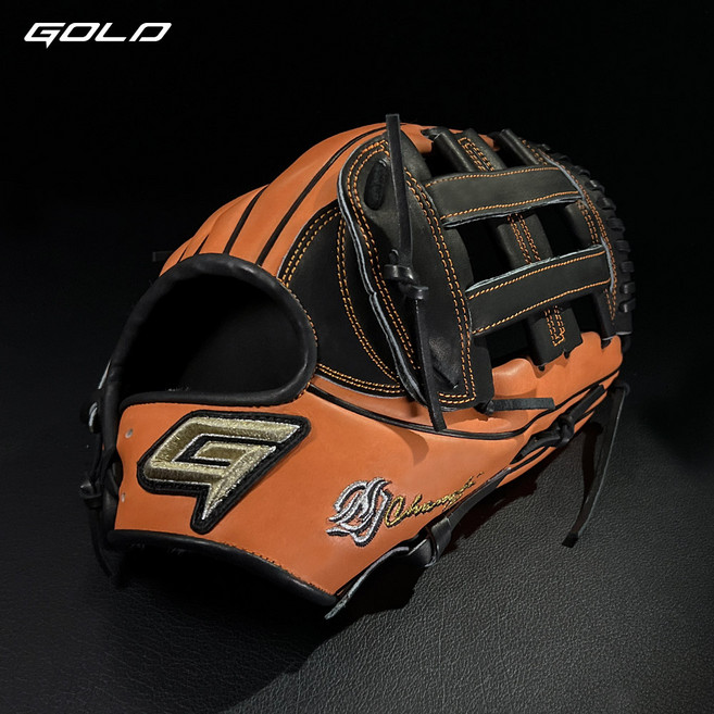 골드 GOLD 홍창기 모델 로얄 13인치 H웹 외야글러브 야구글러브, 무자수모델, 좌투(오른손착용), 1개